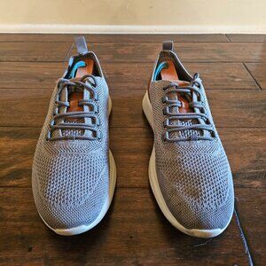 Johnston & Murphy Gray Amherst Knit U-Throat - 8.5 Mens